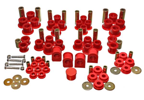 Energy Suspension Polyurethane Bushings | 1350 Offroad - Energy Suspension Hyper-Flex System, Red 4.18124R - Image 1