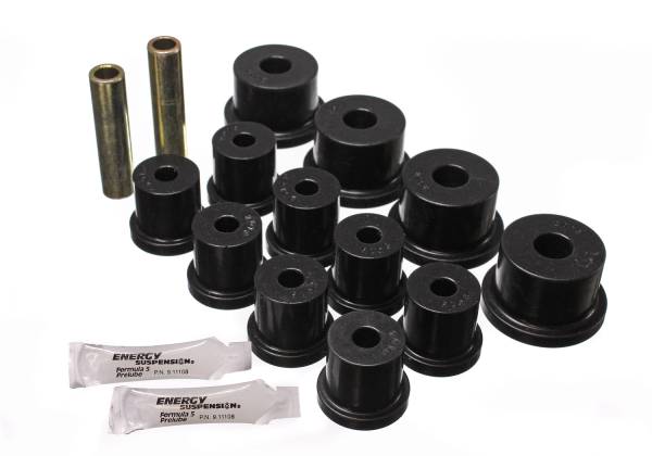 Energy Suspension Polyurethane Bushings | 1350 Offroad - Energy Suspension Leaf Spring Bushing Set, Black 4.2101G - Image 1
