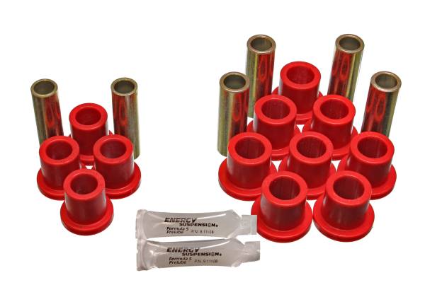 Energy Suspension Polyurethane Bushings | 1350 Offroad - Energy Suspension Leaf Spring Bushing Set, Red 4.2102R - Image 1