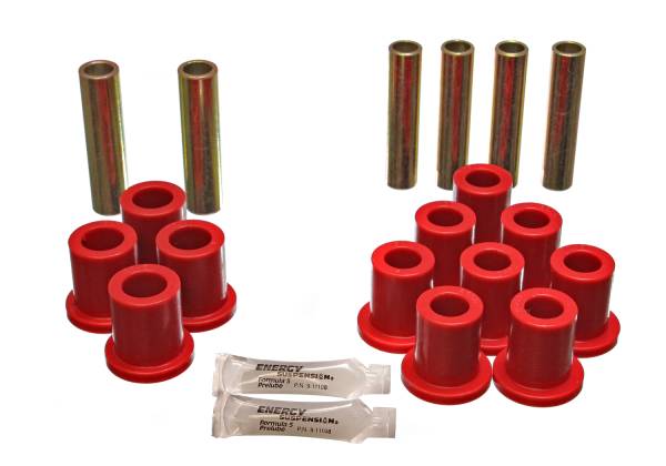 Energy Suspension Polyurethane Bushings | 1350 Offroad - Energy Suspension Leaf Spring Bushing Set, Red 4.2103R - Image 1