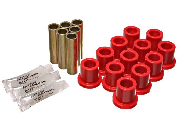 Energy Suspension Polyurethane Bushings | 1350 Offroad - Energy Suspension Leaf Spring Bushing Set, Red 4.2113R - Image 1