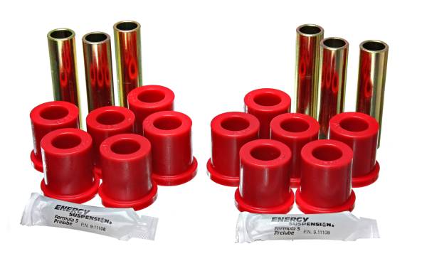 Energy Suspension Polyurethane Bushings | 1350 Offroad - Energy Suspension Leaf Spring Bushing Set, Red 4.2116R - Image 1