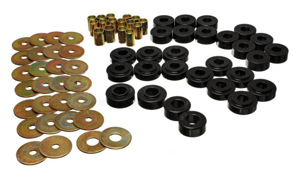Energy Suspension Polyurethane Bushings | 1350 Offroad - Energy Suspension Leaf Spring Bushing Set, Black 4.2127G - Image 1