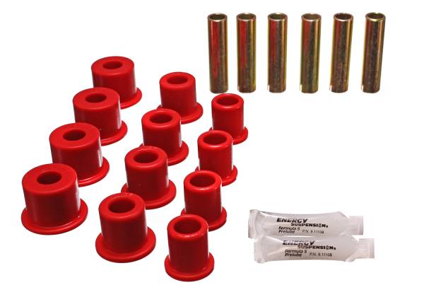 Energy Suspension Polyurethane Bushings | 1350 Offroad - Energy Suspension Leaf Spring Bushing Set, Red 4.2134R - Image 1
