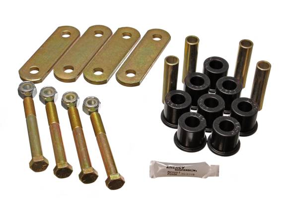Energy Suspension Polyurethane Bushings | 1350 Offroad - Energy Suspension Shackle Bushing Set, Black 4.2136G - Image 1