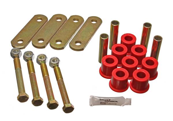 Energy Suspension Polyurethane Bushings | 1350 Offroad - Energy Suspension Shackle Bushing Set, Red 4.2136R - Image 1