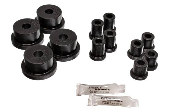 Energy Suspension Polyurethane Bushings | 1350 Offroad - Energy Suspension Leaf Spring Bushing Set, Black 4.2141G - Image 1