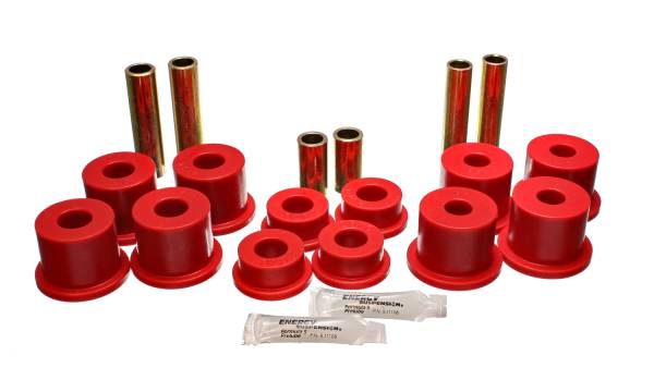 Energy Suspension Polyurethane Bushings | 1350 Offroad - Energy Suspension Leaf Spring Bushing Set, Red 4.2142R - Image 1