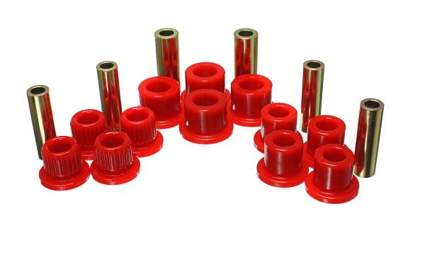 Energy Suspension Polyurethane Bushings | 1350 Offroad - Energy Suspension Leaf Spring Bushing Set, Red 4.2147R - Image 1
