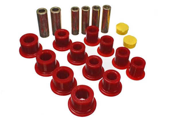 Energy Suspension Polyurethane Bushings | 1350 Offroad - Energy Suspension Leaf Spring Bushing Set, Red 4.2148R - Image 1