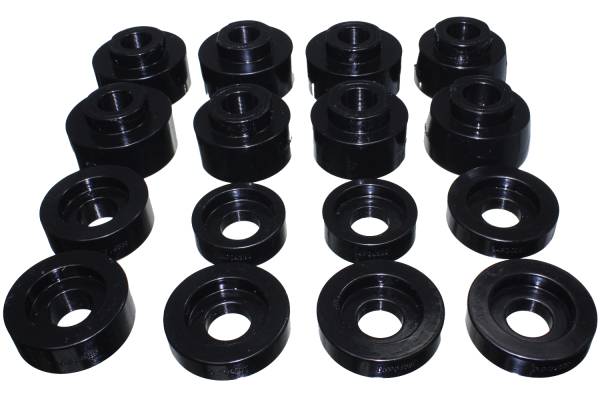 Energy Suspension Polyurethane Bushings | 1350 Offroad - Energy Suspension Body Mount Set, Black 4.4124G - Image 1