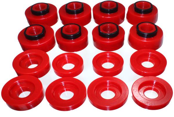 Energy Suspension Polyurethane Bushings | 1350 Offroad - Energy Suspension Body Mount Set, Red 4.4124R - Image 1