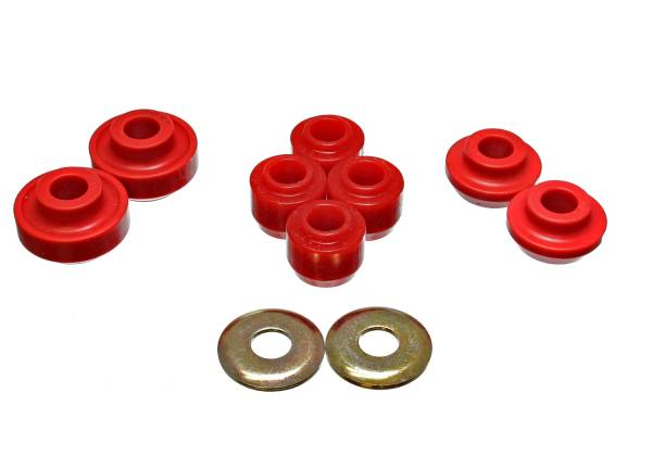 Energy Suspension Polyurethane Bushings | 1350 Offroad - Energy Suspension Strut Rod Bushing Set, Red 4.7119R - Image 1