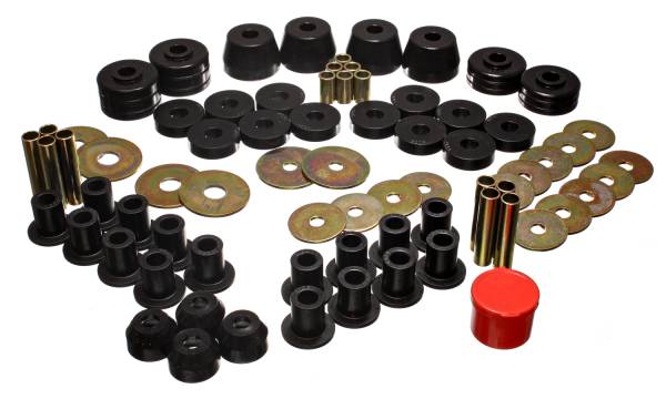 Energy Suspension Polyurethane Bushings | 1350 Offroad - Energy Suspension Hyper-Flex System, Black 5.18101G - Image 1