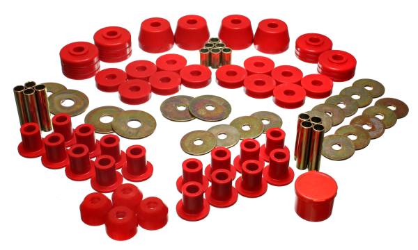Energy Suspension Polyurethane Bushings | 1350 Offroad - Energy Suspension Hyper-Flex System, Red 5.18101R - Image 1