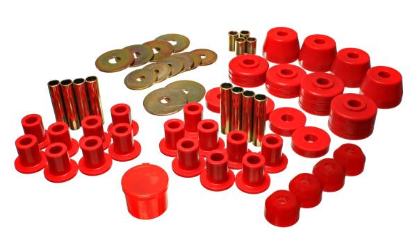 Energy Suspension Polyurethane Bushings | 1350 Offroad - Energy Suspension Hyper-Flex System, Red 5.18102R - Image 1