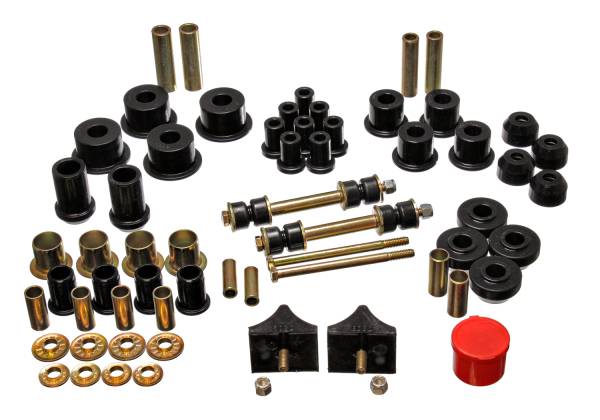 Energy Suspension Polyurethane Bushings | 1350 Offroad - Energy Suspension Hyper-Flex System, Black 5.18104G - Image 1