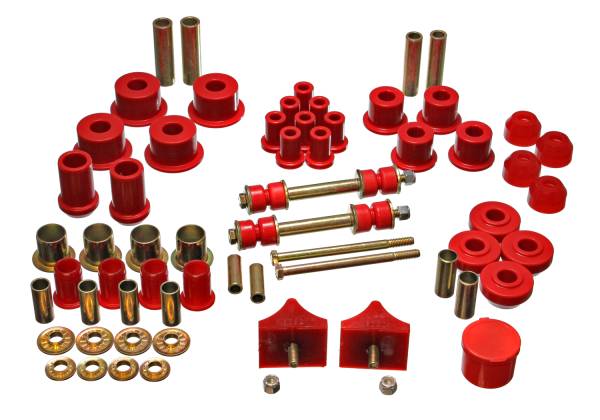 Energy Suspension Polyurethane Bushings | 1350 Offroad - Energy Suspension Hyper-Flex System, Red 5.18104R - Image 1