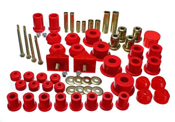 Energy Suspension Polyurethane Bushings | 1350 Offroad - Energy Suspension Hyper-Flex System, Red 5.18105R - Image 1