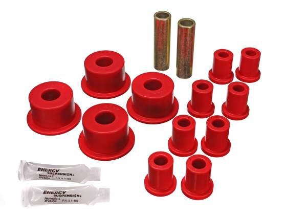 Energy Suspension Polyurethane Bushings | 1350 Offroad - Energy Suspension Leaf Spring Bushing Set, Red 5.2101R - Image 1