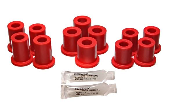 Energy Suspension Polyurethane Bushings | 1350 Offroad - Energy Suspension Leaf Spring Bushing Set, Red 5.2103R - Image 1