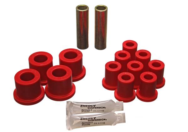 Energy Suspension Polyurethane Bushings | 1350 Offroad - Energy Suspension Leaf Spring Bushing Set, Red 5.2104R - Image 1