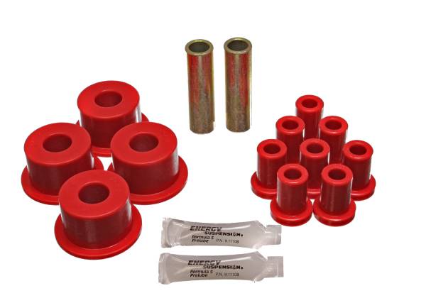 Energy Suspension Polyurethane Bushings | 1350 Offroad - Energy Suspension Leaf Spring Bushing Set, Red 5.2106R - Image 1