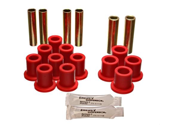 Energy Suspension Polyurethane Bushings | 1350 Offroad - Energy Suspension Leaf Spring Bushing Set, Red 5.2107R - Image 1