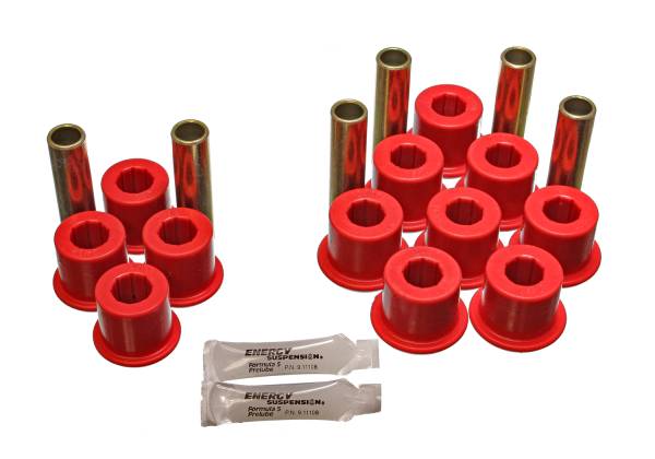 Energy Suspension Polyurethane Bushings | 1350 Offroad - Energy Suspension Leaf Spring Bushing Set, Red 5.2113R - Image 1