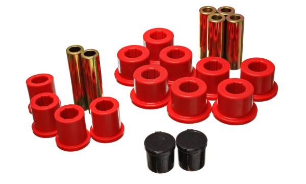 Energy Suspension Polyurethane Bushings | 1350 Offroad - Energy Suspension Leaf Spring Bushing Set, Red 5.2118R - Image 1
