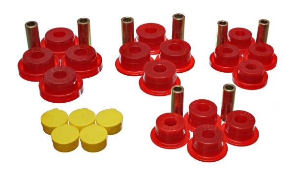 Energy Suspension Polyurethane Bushings | 1350 Offroad - Energy Suspension Control Arm Bushing Set, Red 5.3120R - Image 1