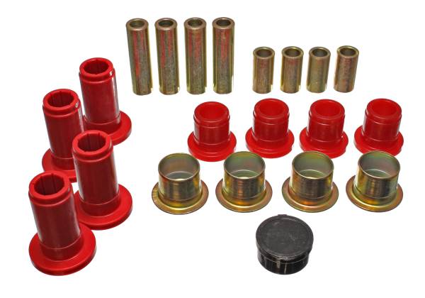 Energy Suspension Polyurethane Bushings | 1350 Offroad - Energy Suspension Control Arm Bushing Set, Red 5.3124R - Image 1