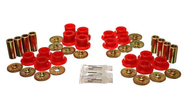 Energy Suspension Polyurethane Bushings | 1350 Offroad - Energy Suspension Control Arm Bushing Set, Red 5.3126R - Image 1