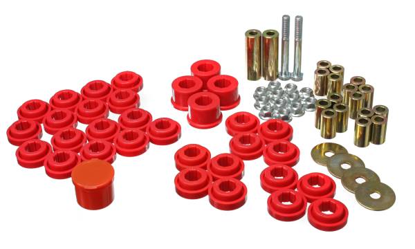 Energy Suspension Polyurethane Bushings | 1350 Offroad - Energy Suspension Control Arm Bushing Set, Red 5.3141R - Image 1