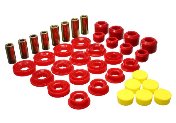 Energy Suspension Polyurethane Bushings | 1350 Offroad - Energy Suspension Control Arm Bushing Set, Red 5.3145R - Image 1
