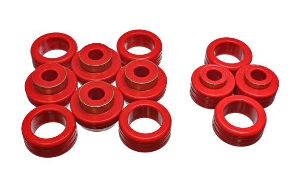 Energy Suspension Polyurethane Bushings | 1350 Offroad - Energy Suspension Body Cab Mount Set, Red 5.4106R - Image 1