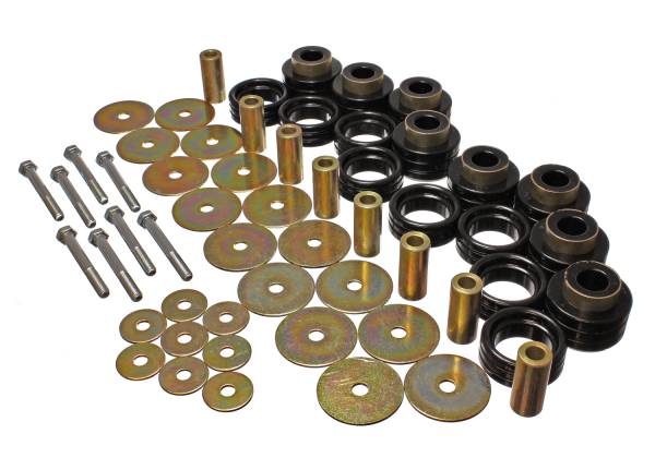Energy Suspension Polyurethane Bushings | 1350 Offroad - Energy Suspension Body Mount Set, Black 5.4112G - Image 1