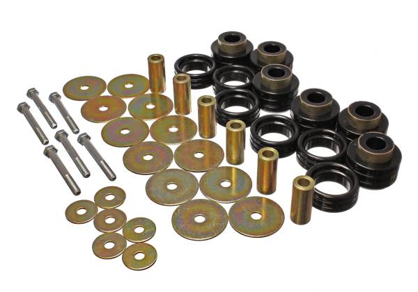 Energy Suspension Polyurethane Bushings | 1350 Offroad - Energy Suspension Body Mount Set, Black 5.4113G - Image 1