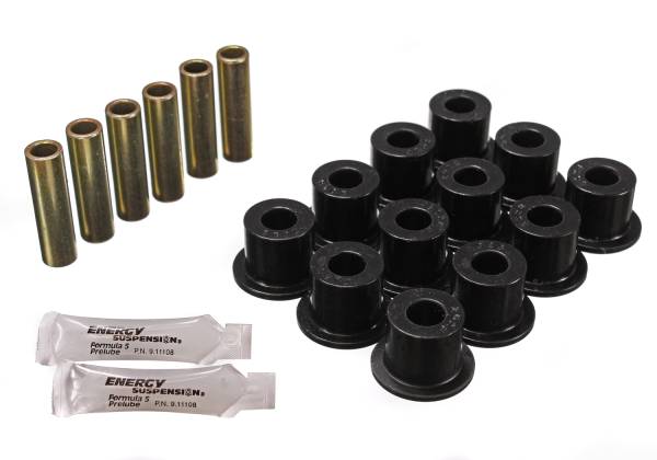 Energy Suspension Polyurethane Bushings | 1350 Offroad - Energy Suspension Leaf Spring Bushing Set, Black 6.2102G - Image 1