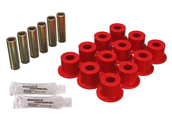 Energy Suspension Polyurethane Bushings | 1350 Offroad - Energy Suspension Leaf Spring Bushing Set, Red 6.2102R - Image 1