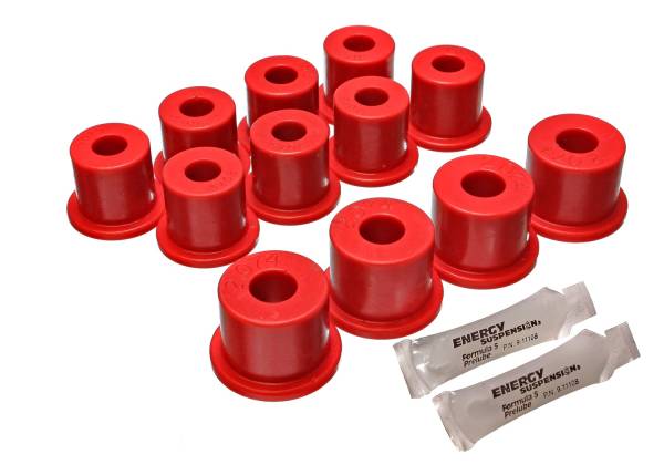 Energy Suspension Polyurethane Bushings | 1350 Offroad - Energy Suspension Leaf Spring Bushing Set, Red 7.2101R - Image 1