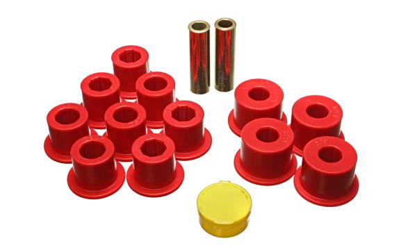 Energy Suspension Polyurethane Bushings | 1350 Offroad - Energy Suspension Leaf Spring Bushing Set, Red 7.2103R - Image 1