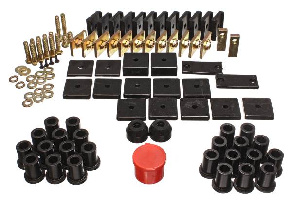 Energy Suspension Polyurethane Bushings | 1350 Offroad - Energy Suspension Hyper-Flex System, Black 8.18105G - Image 1