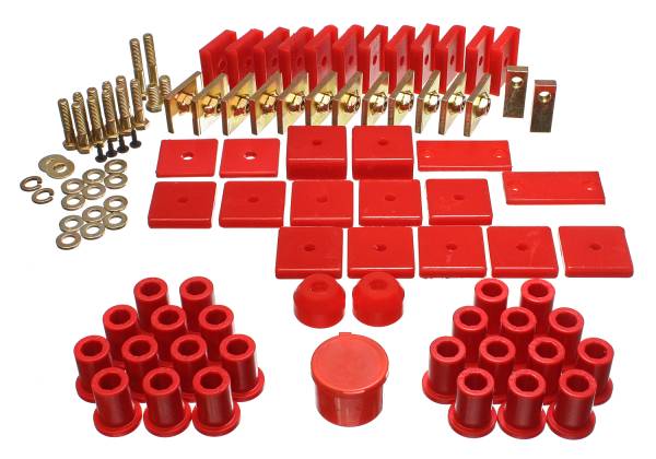 Energy Suspension Polyurethane Bushings | 1350 Offroad - Energy Suspension Hyper-Flex System, Red 8.18105R - Image 1