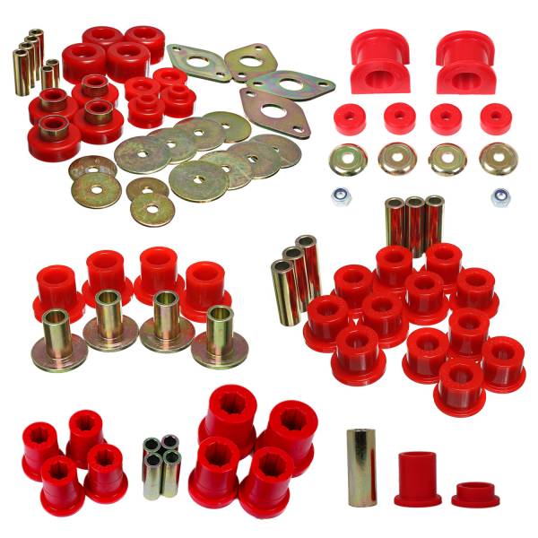 Energy Suspension Polyurethane Bushings | 1350 Offroad - Energy Suspension Hyper-Flex System, Red 8.18118R - Image 1