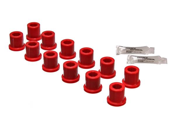 Energy Suspension Polyurethane Bushings | 1350 Offroad - Energy Suspension Leaf Spring Bushing Set, Red 8.2101R - Image 1