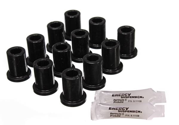 Energy Suspension Polyurethane Bushings | 1350 Offroad - Energy Suspension Leaf Spring Bushing Set, Black 8.2105G - Image 1