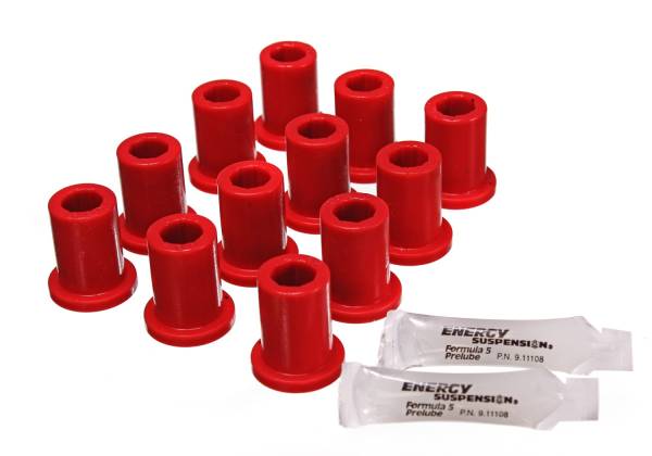 Energy Suspension Polyurethane Bushings | 1350 Offroad - Energy Suspension Leaf Spring Bushing Set, Red 8.2105R - Image 1