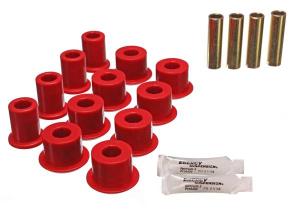 Energy Suspension Polyurethane Bushings | 1350 Offroad - Energy Suspension Leaf Spring Bushing Set, Red 8.2108R - Image 1