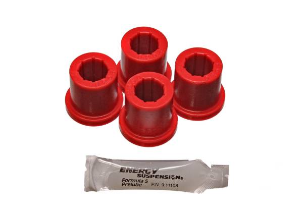 Energy Suspension Polyurethane Bushings | 1350 Offroad - Energy Suspension Shackle Bushing Set, Red 8.2109R - Image 1